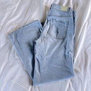 Zara Wide-Leg Light Wash Jeans